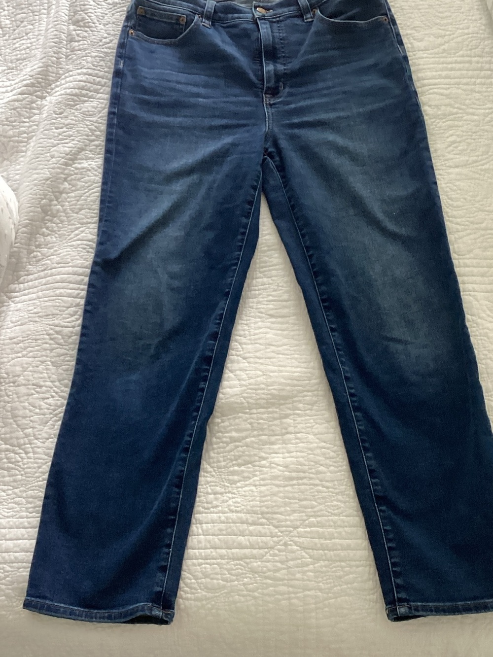 J. Crew Women's Straight Leg Dark Blue Jeans